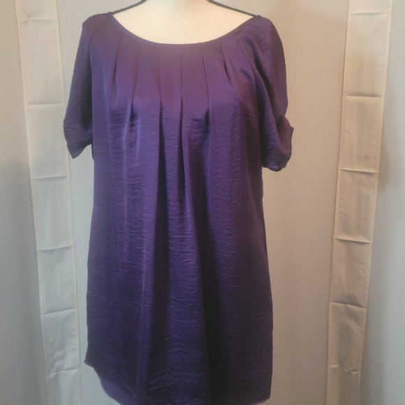 Jessica Simpson's little dark purple dress, a soft and flowy size 8. - Picture 3 of 3